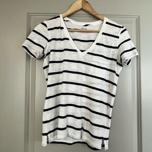 Madewell Striped VNeck T-shirt - Size XS